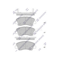 Колодки тормозные перед HYUNDAI SOLARIS 10-/CRETA 15-/KIA RIO 10- SANGSIN BRAKE