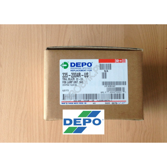 Противотуманная фара правая Chevrolet Trailblazer (2002-2009) DEPO