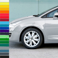 Крыло переднее левое в цвет кузова Citroen C4 (2004-2010) без отверстия под повторитель пластиковое