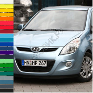 Передний бампер в цвет кузова Hyundai I20 (2008-2012)