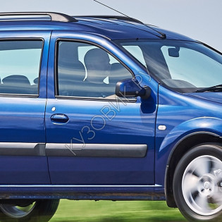 Дверь передняя правая в цвет кузова Лада Ларгус (2012-2021) с отверстиями под молдинг