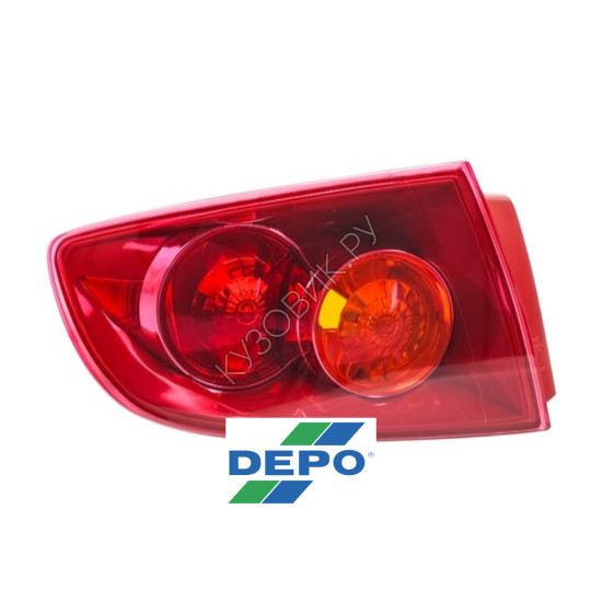Фонарь левый задний в крыло Mazda 3 BK седан (2003-2005) DEPO