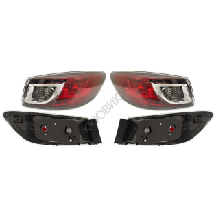 Фары противотуманные Мазда Мазда 3 Mazda Mazda-3 BL (2009-2012) комплект 2 штуки левая и правая DEPO высокое качество
