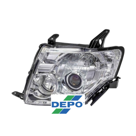 Фара левая Mitsubishi Pajero 4 (2006-2022) DEPO