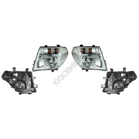 Фары Ниссан Патфайндер Nissan Pathfinder R51 (2005-2014) комплект 2 штуки левая и правая DEPO высокое качество