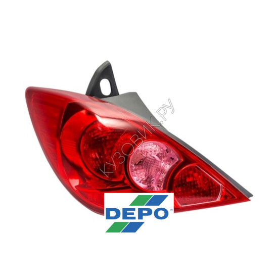 Фонарь левый задний в крыло Nissan Tiida (2007-) DEPO