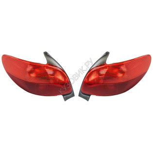 Фонари задние Пежо Peugeot 206 (1998-2010) комплект 2 штуки левый и правый TYC высокое качество